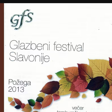 Naslovnica Glazbenog festivala Slavonije, Požega 2013, uz pjesmu S tobom ili bez tebe